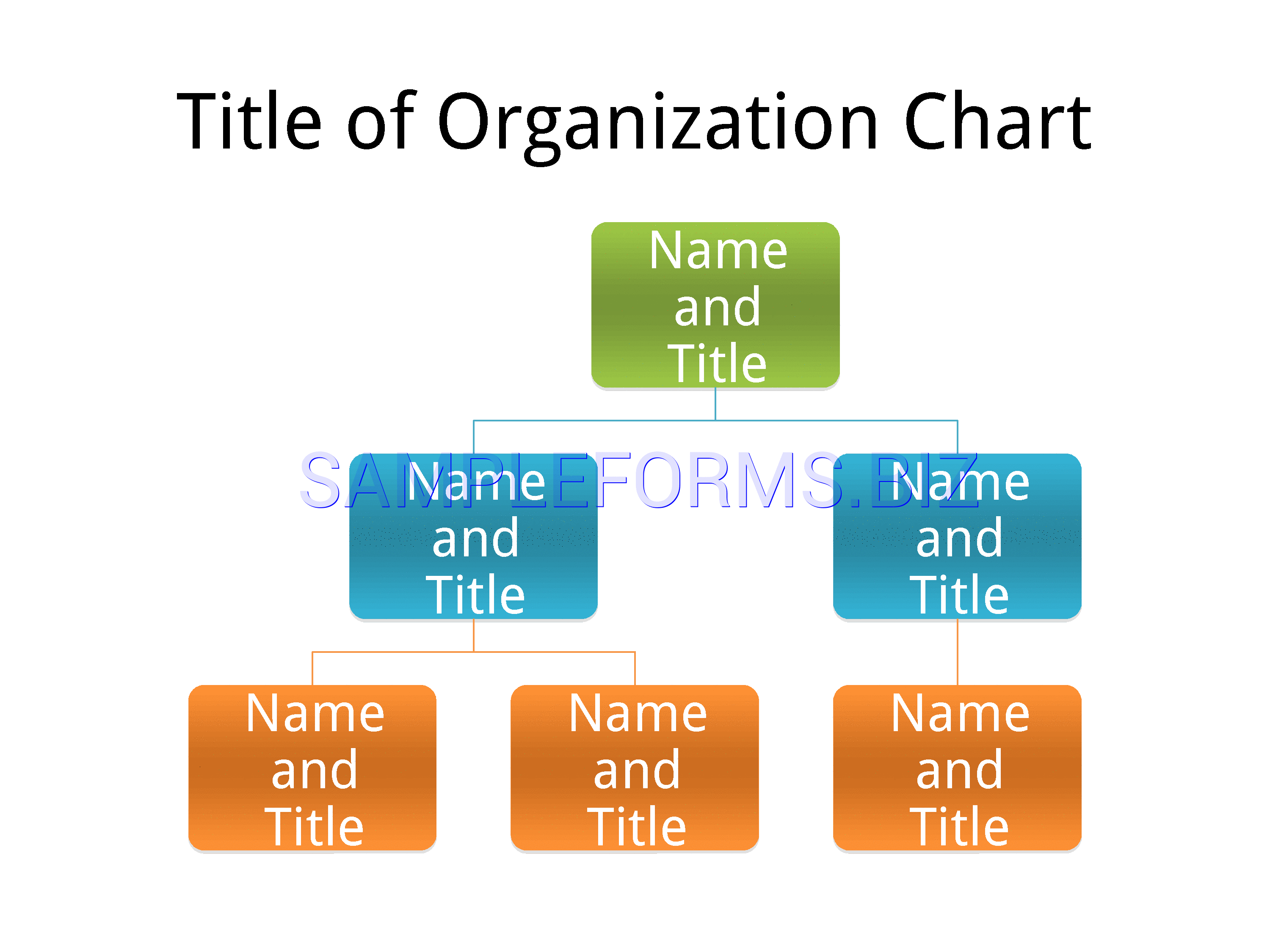 Preview free downloadable Basic Organization Chart 1 in PDF (page 1)