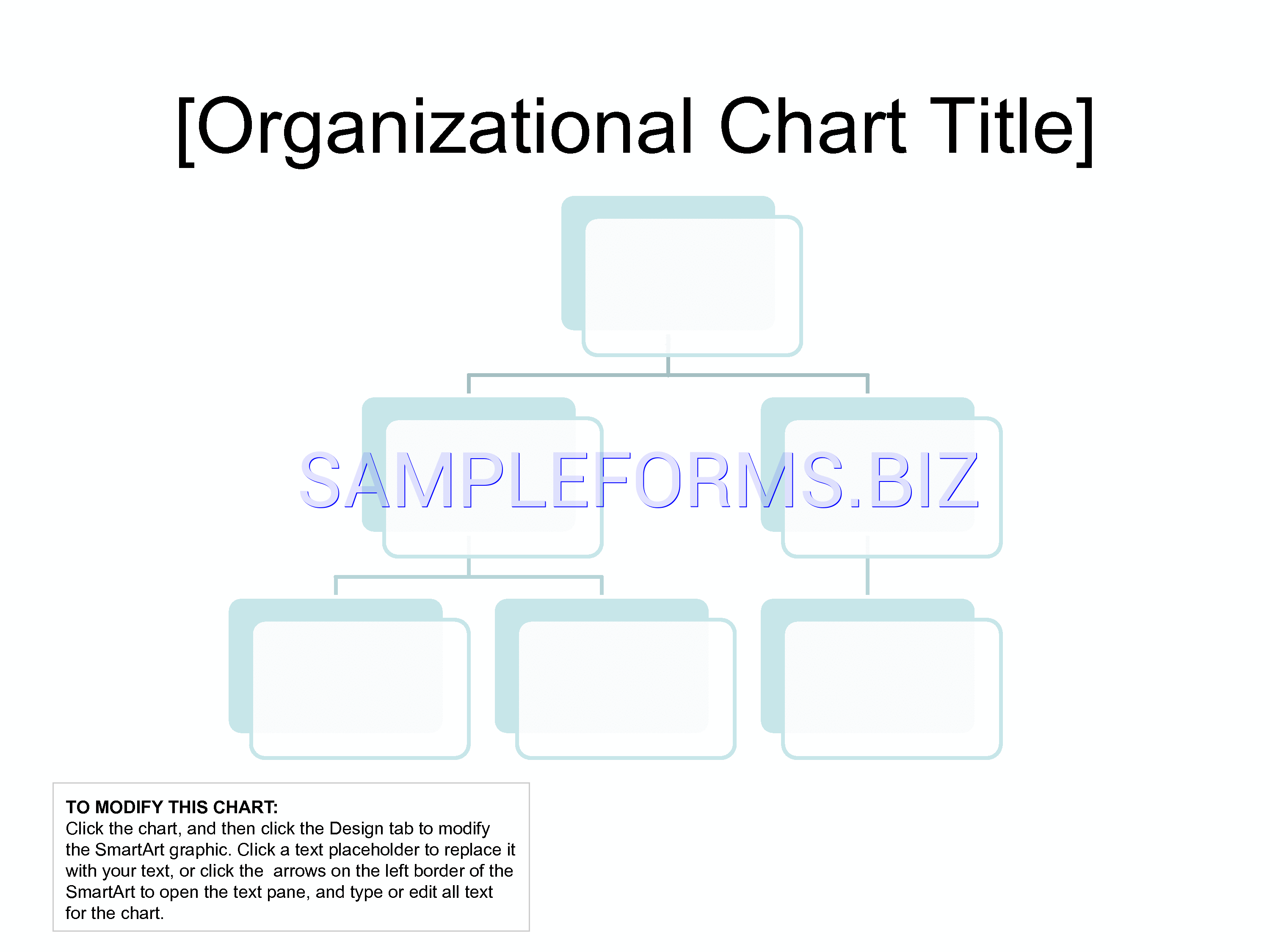 Preview free downloadable Organizational Chart (Basic Layout) 1 in PDF (page 1)